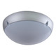 Medium Round 240V Polycarbonate Ceiling Light - Silver Trim / E27 Medium Round 240V Polycarbonate Ceiling Light - Silver Trim / E27